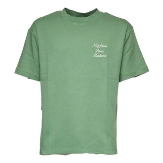 Dr&ocirc;le de Monsieur T-Shirts, male, Green, Size: XL Logo-print T-shirt