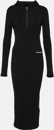 Jil Sander Wool-blend midi dress