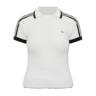 adidas Originals Adidas Originals, Polo Shirts, female, White, Size: 2XS Logo T-Shirt