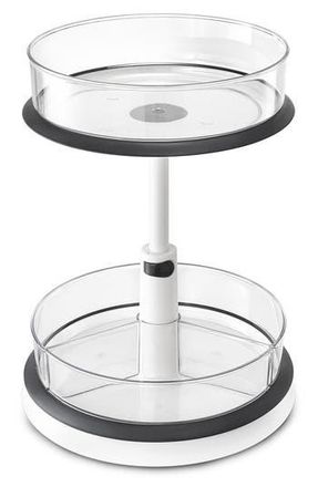 Sorbus 2-Tier Lazy Susan Kitchen Organizer in Clear at Nordstrom Rack