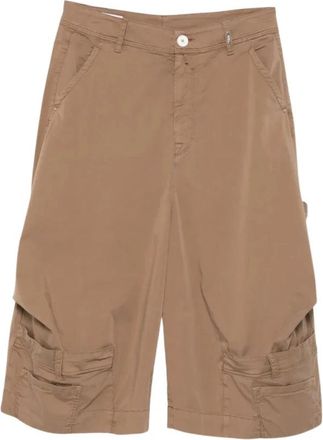 High Long Shorts - Dames - Korte Broeken - Bruin - M - Korte Broeken