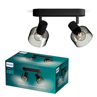 Philips Sleet Spot De Techo Negro Moderno Y Elegante