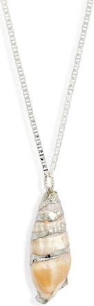 CHILD OF WILD Sydneys Eye Shell Necklace in Silver at Nordstrom