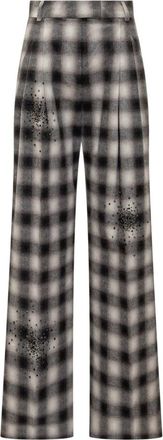 Des_Phemmes Crystal-Embellished Wide-leg Pants - Dames - Wijde Broeken - Veelkleurig - M - Broeken
