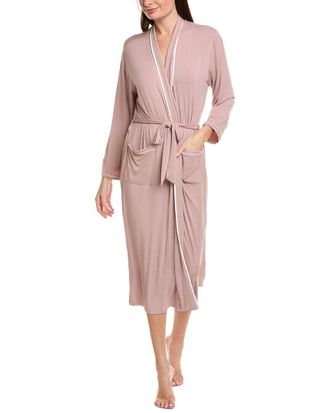 Barefoot Dreams Malibu Collection Soft Jersey Piped Robe