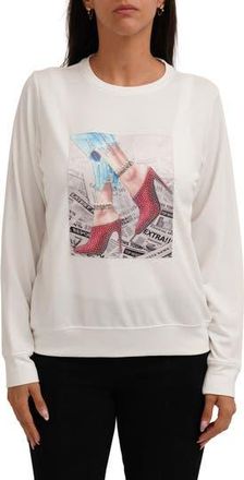 Cyrus Red Shoes Sweatshirt in Bone at Nordstrom Rack, Size X-Large