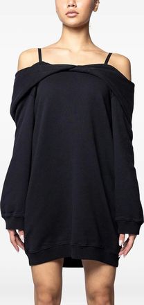 Maison Margiela Off-shoulder mini-jurk - Zwart