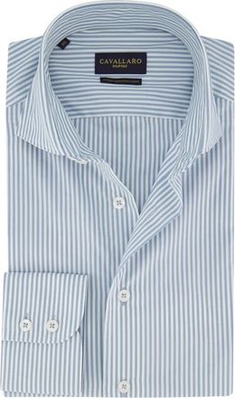 Cavallaro Heren, Overhemden, Blauw, Maat: 2XL Katoen