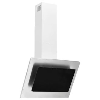 vidaXL Cappa A Parete 60 Cm In Acciaio Inox E Vetro Temperato Argento Vidaxl