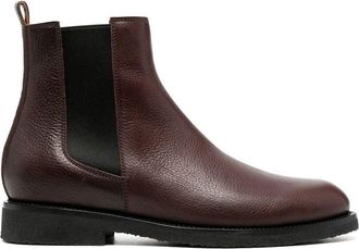 Buttero ankle-length leather boots - men - Calf Leather/Rubber/Calf Leather - 40 - Brown