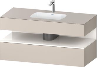 Duravit Duravit - Qatego Lavabo Encastr&eacute; Avec Meuble Sous-lavabo En