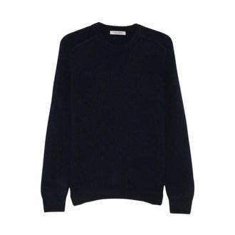 La Fileria Maglia in Cashmere - - Knitwear - Uomo - Blu - 2XL