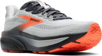 Brooks Mens Ghost 17 Running Shoe In Oyster Mushroom/orange/ebony