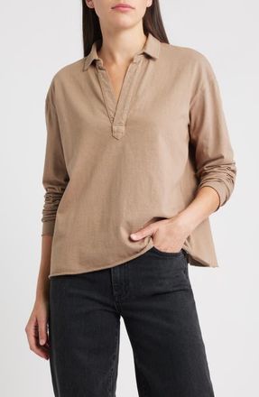 Frank & Eileen Patrick Popover Henley in Toasted at Nordstrom, Size Large