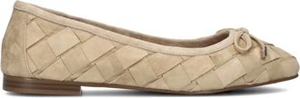 Stefano Lauran Schoenen, Dames, Beige, 36 EU, Su&egrave;de, Beige Su&egrave;de Ballerinas voor de Zomer