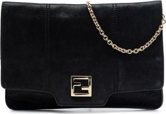 Fendi Pre-owned Fendi Nubuck FF Chain Flap Ladies DS42RSE1H2P6KWMI