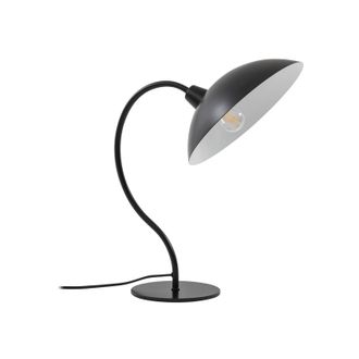 Lucande L&aacute;mpara De Mesa arvadon En Negro Metal - Lucande