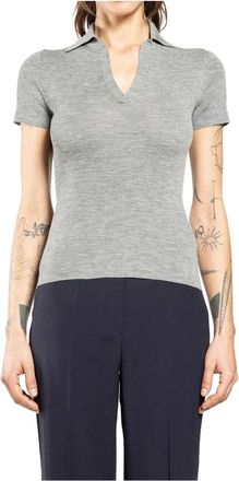 Max Mara Dames, Truien, Grijs, Maat: XS Wol
