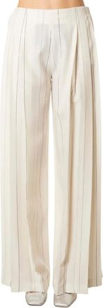 Semicouture Pantaloni Adelina - - Trousers - Donna - Bianco - L
