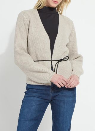 Lyss&eacute; Ravenna Peplum Knitted Cardigan