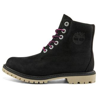 Timberland (WMNS) Timberland Paninara Collarless 6 Inch Wide Fit Waterproof Boots Black Nubuck A2M2QW