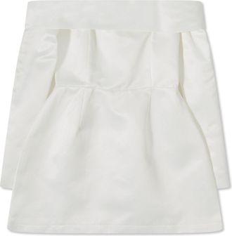 Odd Muse Womens Mus Satin Bardot Ld99 in White - Size X-Large