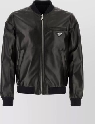 Prada reversible bomber jacket nappa leather