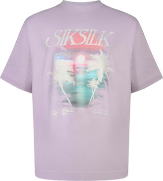 Siksilk T-Shirt SIKSILK Siksilk T-Shirt Graphic, Herren, Gr. XL, lila, Obermaterial: 100% Baumwolle CO., Shirts T-Shirt