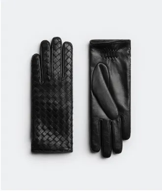 Bottega Veneta Intrecciato Leather Gloves - Bottega Veneta
