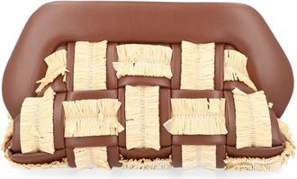 Themoir&egrave; Bios Padded Grid Pattern Cotton-Blend Handbag
