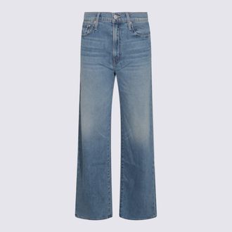Mother Light Blue Cotton Denim Jeans