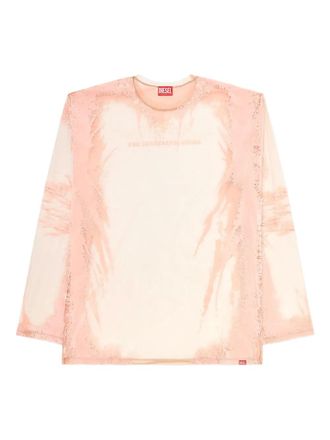 Diesel Remaster Capsule T-Hassan-LS-A T-shirt - Roze