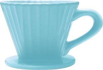 Chantal 8 ounce Lotus Ceramic Pour Over Coffee Filter in Aqua at Nordstrom