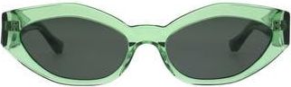Florence By Mills 54mm Cat Eye Sunglasses in Crystal Green at Nordstrom Rack