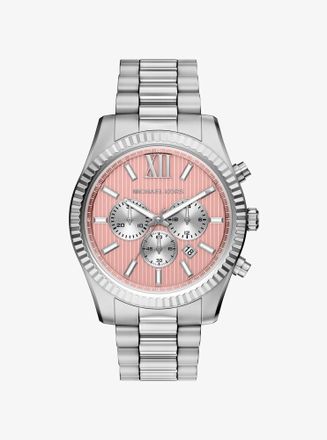 Michael Kors Oversized Lexington Silver-Tone Watch