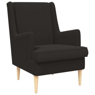 vidaXL Sill&oacute;n Negro Tela Vidaxl