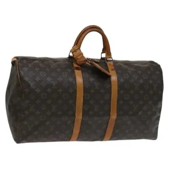 Louis Vuitton Pre-owned Weekend Bags, female, Brown, Size: ONE SIZE Pre-owned Keepall 55 Boston Bag