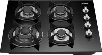 Corbero Corbero - Encimera Cpcgy2304n 4f Butano Cristal Negro 1304304