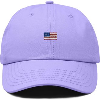 Dalix USA Flag Dad Cap in Lavender at Nordstrom