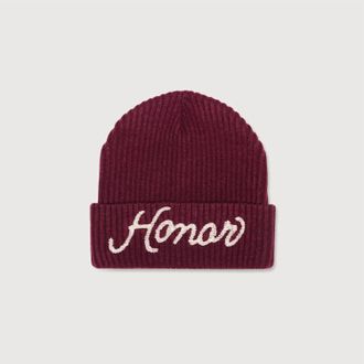 Honor The Gift Mens Heavy Knit Beanie In Berry