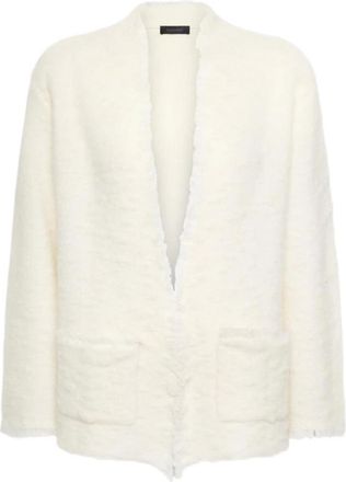 Elena Miro Dames, Truien, Wit, Maat: XL Wol