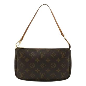 Louis Vuitton Pre-owned Shoulder Bags, female, Brown, Size: ONE SIZE Pre-owned Monogram Pouch