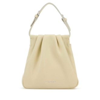 Amina Muaddi Iovry Nappa Leather Vittoria Crystal Handbag