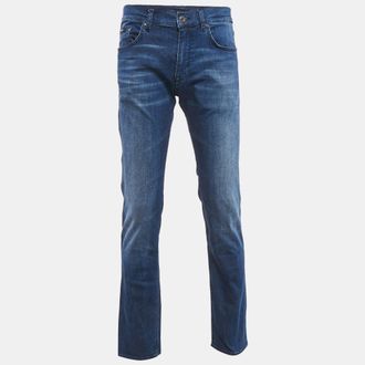 HUGO BOSS Boss By Hugo Boss Blue Denim Maine Regular Fit Jeans M Waist