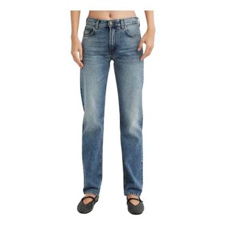 Haikure Cleo Relaxed Fit Jeans - Dames - Regular Fit Jeans - Blauw - W28 - Katoen - Jeans