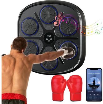 OEM M&aacute;quina De Boxeo Musical Led, Equipo De Entrenamiento Musical Con Bluetooth Y Objetivo Inteligente Electr&oacute;nico Para El Hogar, Altura De Instalaci&oacute;n Aj