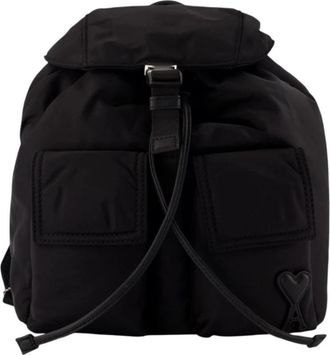 Ami Kleine Marcel Rugzak - unisex - Rugzakken - Zwart - ONE Size - Leer - Tassen