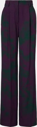 Dries Van Noten Printed wide-leg pants