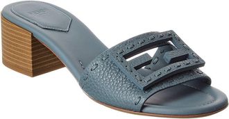 Fendi Fendi Baguette Leather Sandal