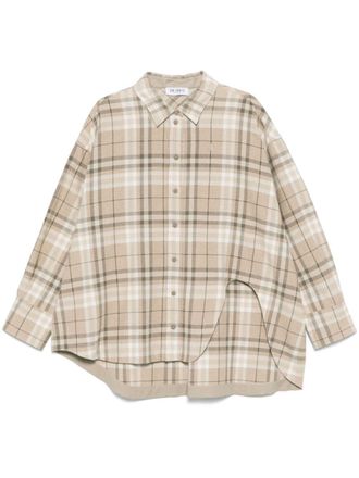 The Attico Eliza shirt - women - Polyester/Cotton - 38 - Neutrals